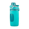 Kids Water Bottle With Silicone Sleeve 16 Qz Aqua