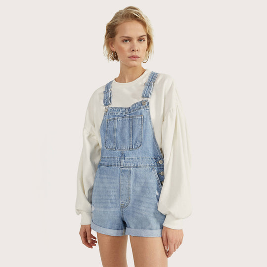 Short Denim Dungarees